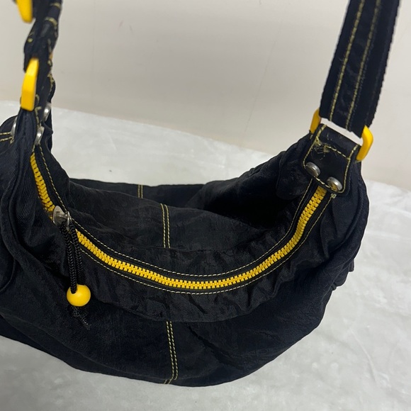 Nine West Black and Yellow Shoulder Bag Tote - Picture 15 of 16